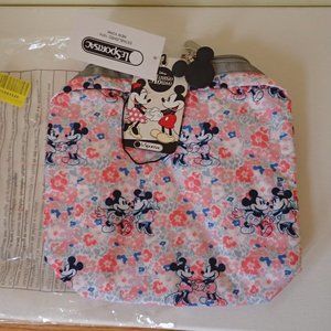 LeSportsac Extra Large Cosmetic Bag Spring Fling Mickey & Minnie